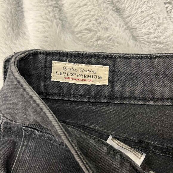 Levis Jeans Women 30 High Rise Skinny Black Stretch Denim Premium Fit Streetwear - Picture 5 of 11